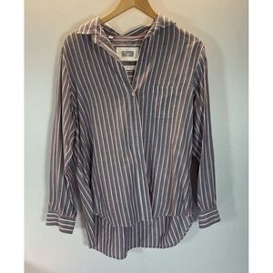 Grayson Frank and Eileen The Hero Shirt sz 3/ MD red‎ blue striped button down